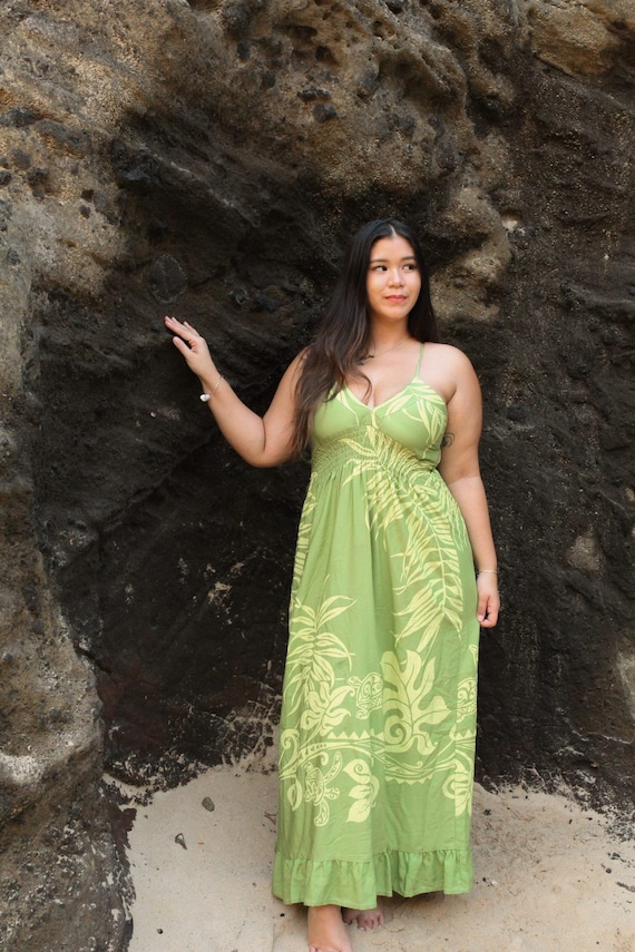 NinthIsle Made in Hawaii Elegant Super Soft Women's Vacation Dress - Tropical Aloha Sundress for Beach Weddings, Honeymoons, Resort & Events
