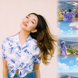 NinthIsle Made in Hawaii Cooler Sommer Aloha Shirt - Leichte tropische Hawaii-Resort-Kleidung für Frauen, Strand, Kreuzfahrt & Urlaub und Spaß