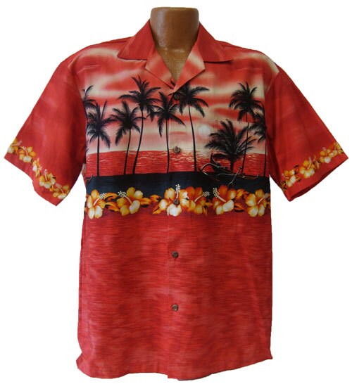 Made in Hawaii USA Hawaiian Sunset Aloha Shirt 100% - Etsy Australia