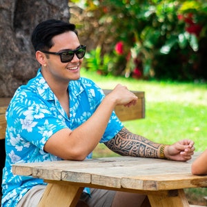 NinthIsle Made in Hawaii Cool Summer Aloha Shirt – Lightweight Tropical Hawaiian Resort Wear for Men, Beach, Cruise & Vacation up to 7XL