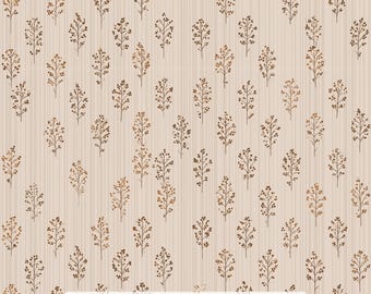 26/@moonnightoday Cotton Poplin Fabric by the Yard - Handmade Print in HI