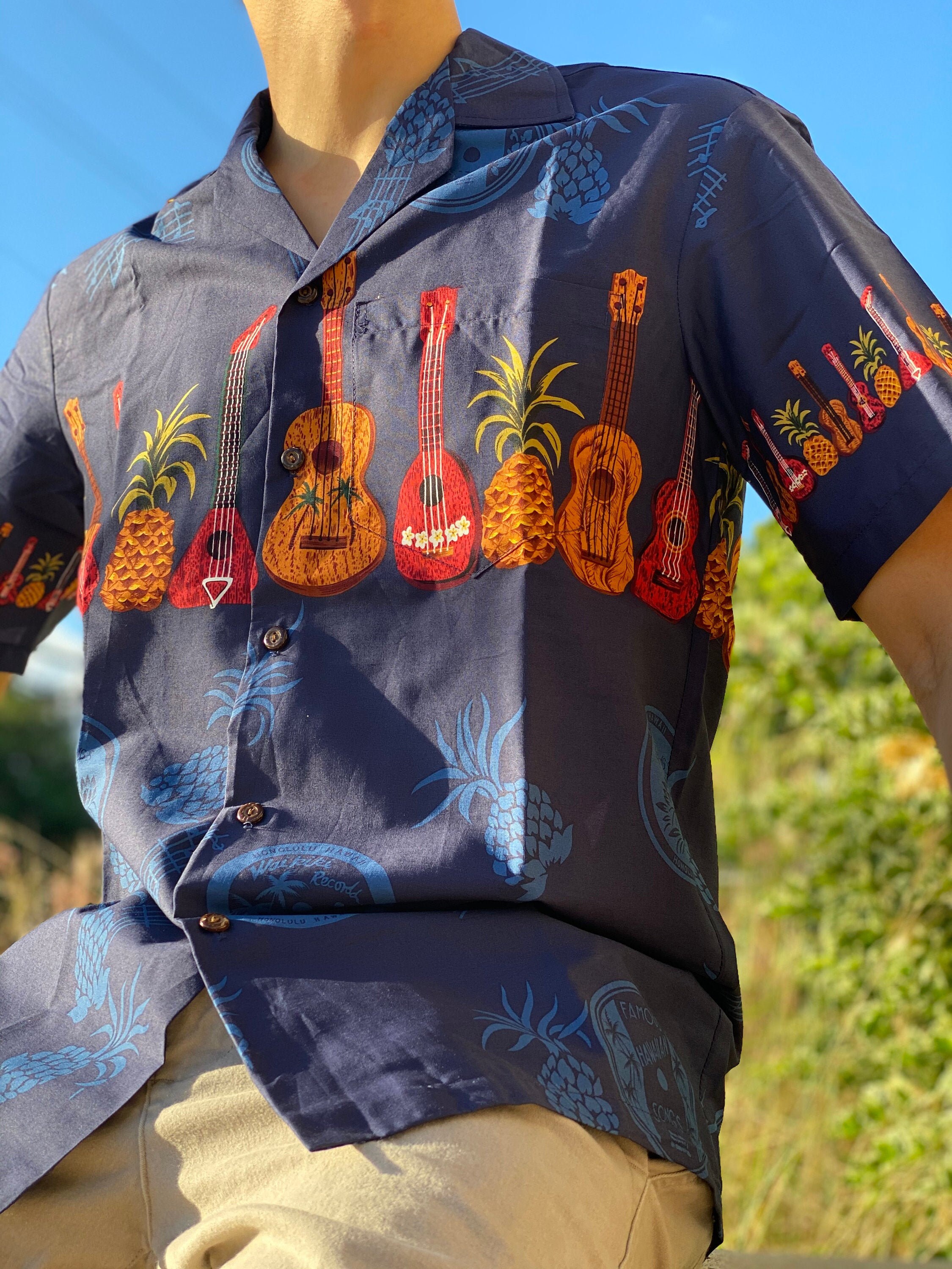 aloha hawaiana de ukelele 100% algodón hecha en - Etsy España