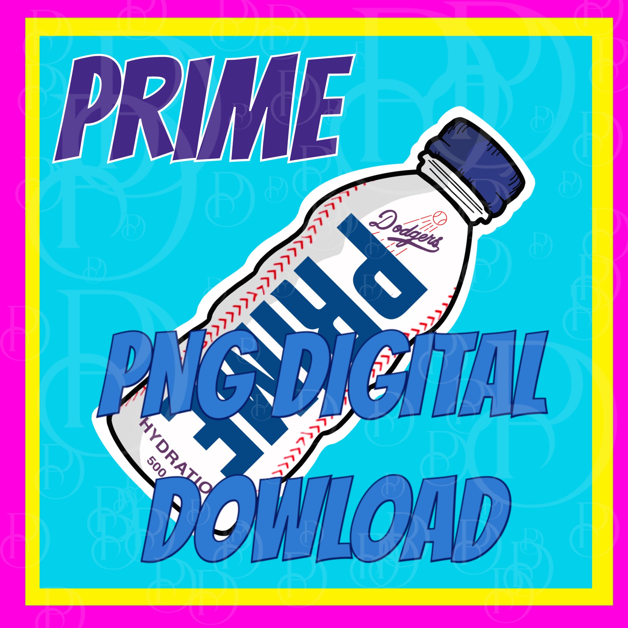 Prime Hydration PNG - Clip Art - Digitally file Hand Drawn Fan Art PNG - High Res, Vibrant Colours, dod gers, special addition