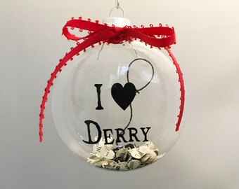 Stephen King IT Derry Glass Ornament