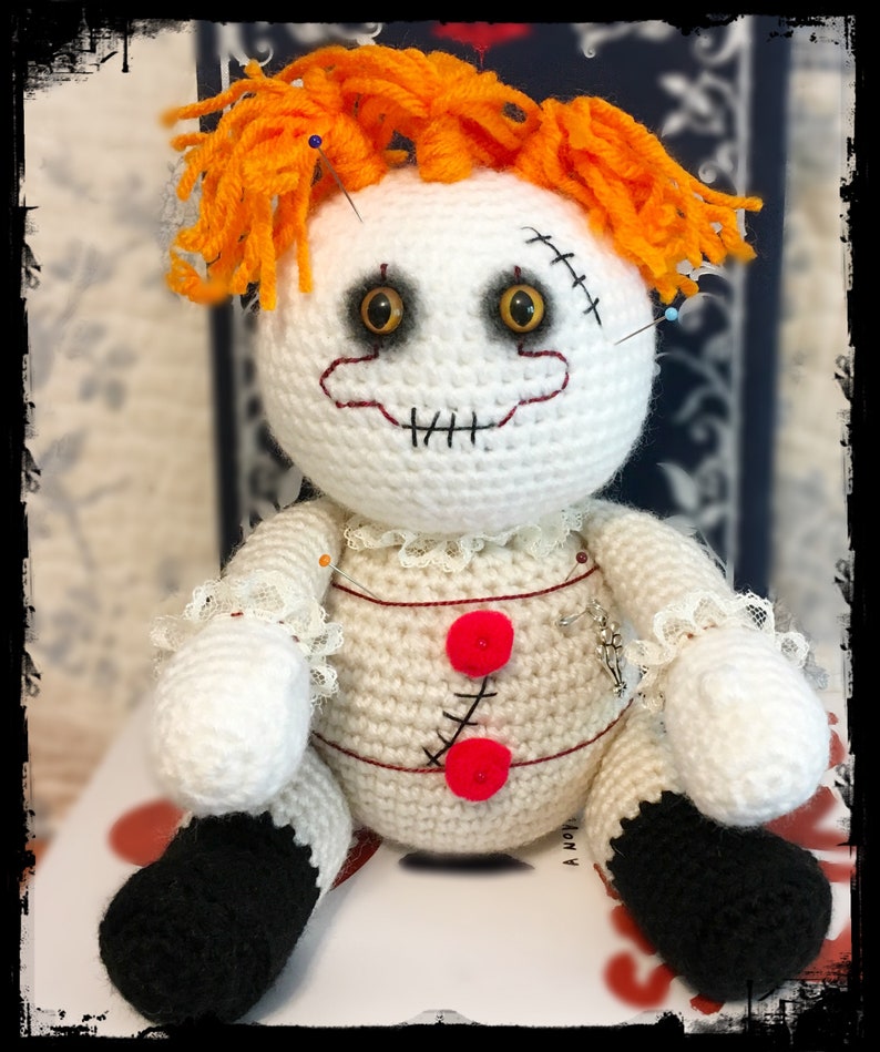 Pennywise Handmade Crochet Voodoo Doll