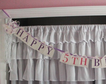 Happy Birthday Tea Party Banner