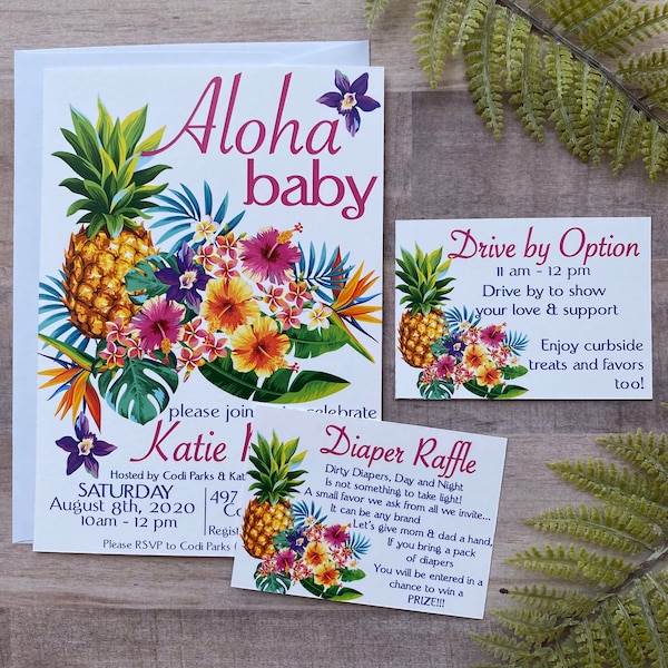 Pineapple Themed Baby Shower Etsy