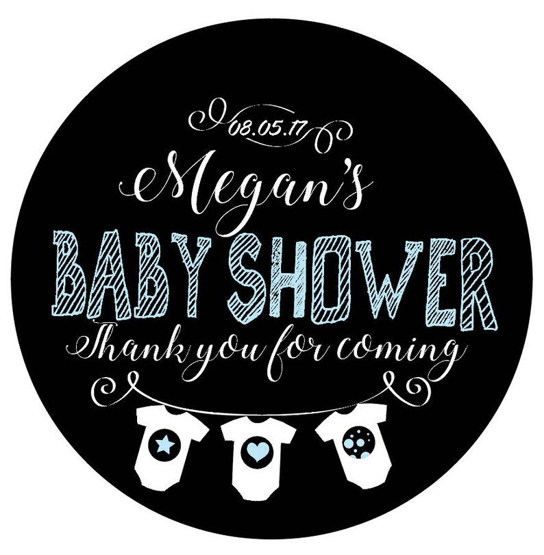 Baby Shower Favor tags Customized with date momtobe name Etsy