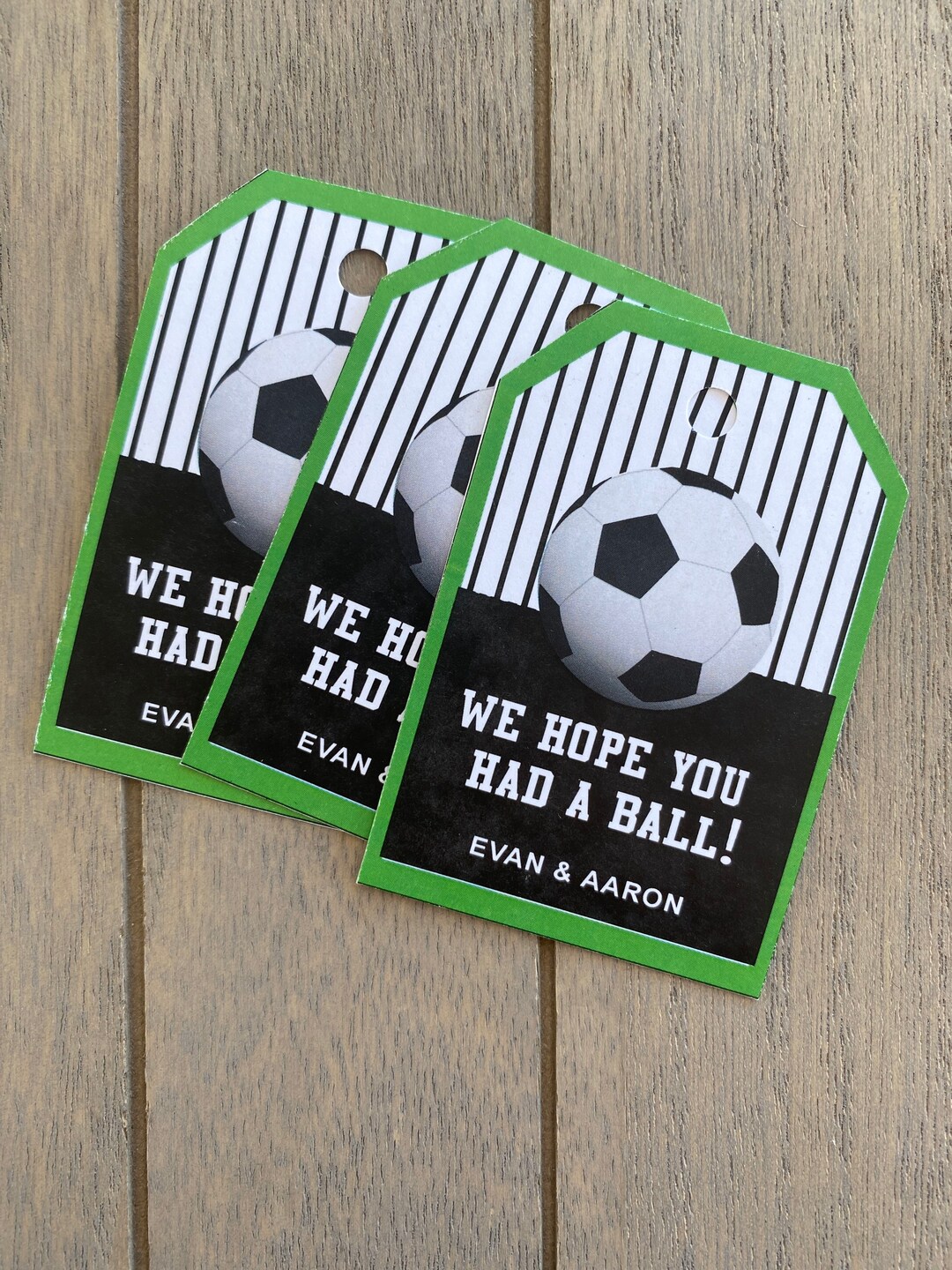 Soccer Party Favor Tags Soccer Party Favors Sports Party Etsy