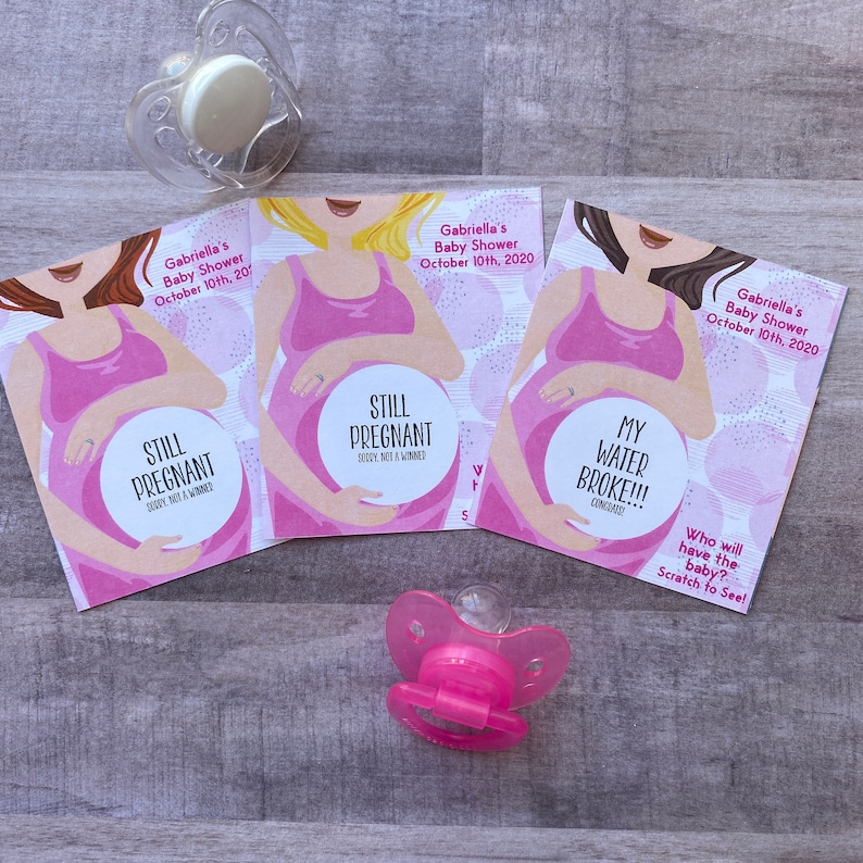 Fun Baby Shower Scratch off Game Fun Baby Shower Game My Etsy UK