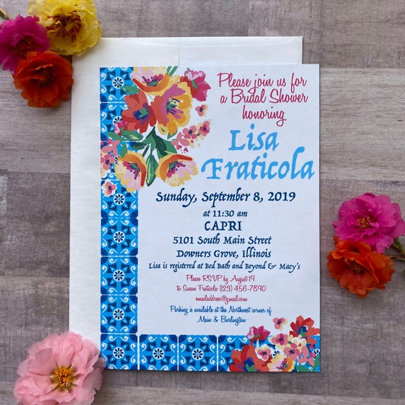 Spanisch Fiesta Tapas Floral Taco Party Einladungen Perfekt Etsy