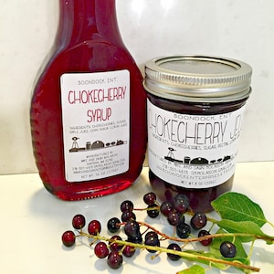 Wild Crafted Chokecherry Syrup and Chokecherry Jelly - Breakfast Pancake Syrup