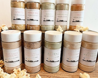 Gourmet Popcorn Seasoning Blend - Flavored Popcorn Mix - Party Popcorn Bar - Sodium Gluten Free - Farm to Table Gift - Boondock Enterprises
