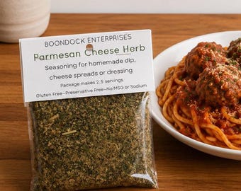 Parmesan Herb Dip Seasoning Mix - Cheese Ball - Garlic Bread - Pasta Blend (Gluten Free)