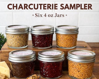 Charcuterie Condiment Sampler Gift Box – Gourmet Jelly and Mustard Set – Choose Your Own Flavors or Let Us Curate