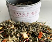 Razzle Mint Herbal Tea - Healthy All Natural Loose Leaf Herb Tea - Organic Caffeine Free Herbal Tea