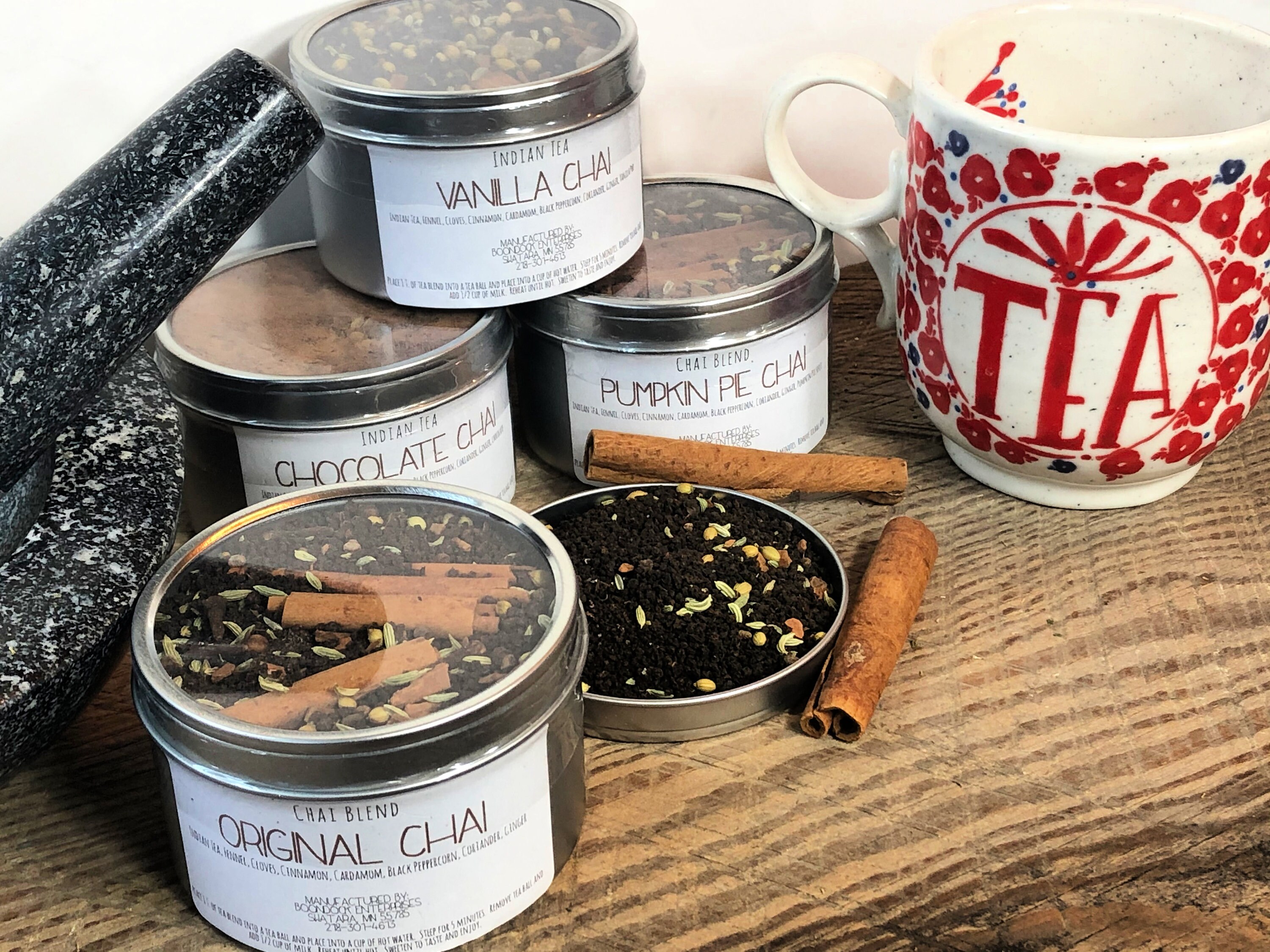 Holiday Chai Tea Gift Box Original Vanilla Chocolate Etsy