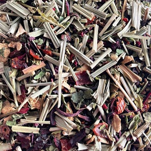 Quiet Time Herbal Tea • Organic Caffeine‑Free Loose Leaf Blend • Peppermint Hibiscus Lemongrass Relaxing Tea image 4