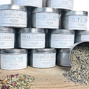 Large Variety of Herbal Tea - Choose from 15 Decaffeinated All Natural Flavors - Organic Loose Leaf Herb Tea