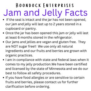 Pick 3 Homemade Jam or Jelly in 8 oz jars Wide Assortment of Gourmet Flavors to Choose From All Natural Farm to Table Jams image 6