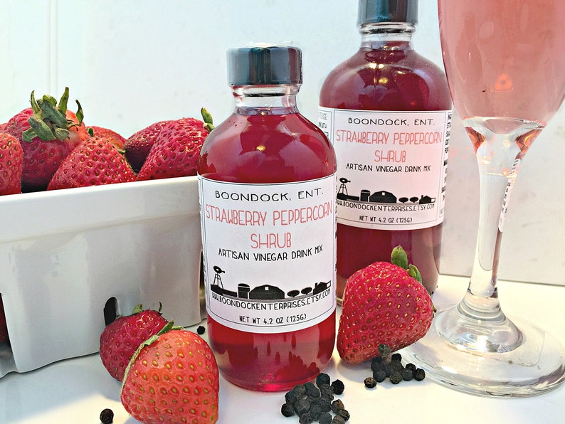 Fruit Shrub Vinegar Choose From 10 Flavors Drinking Etsy