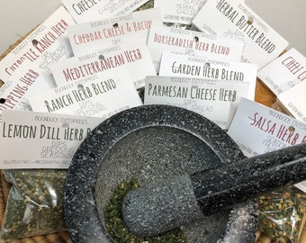 Dried Herb Dip Mixes - Choose from 15 Seasoning Mix - Gluten Free - No MSG or Sodium - Party Vegetable Dip Mix - Boondock Enterprises