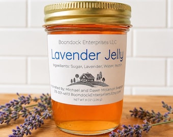 Lavender Jelly - Hand Crafted Floral Jelly - Unique Botanical Artisan Gift for the Garden Lover