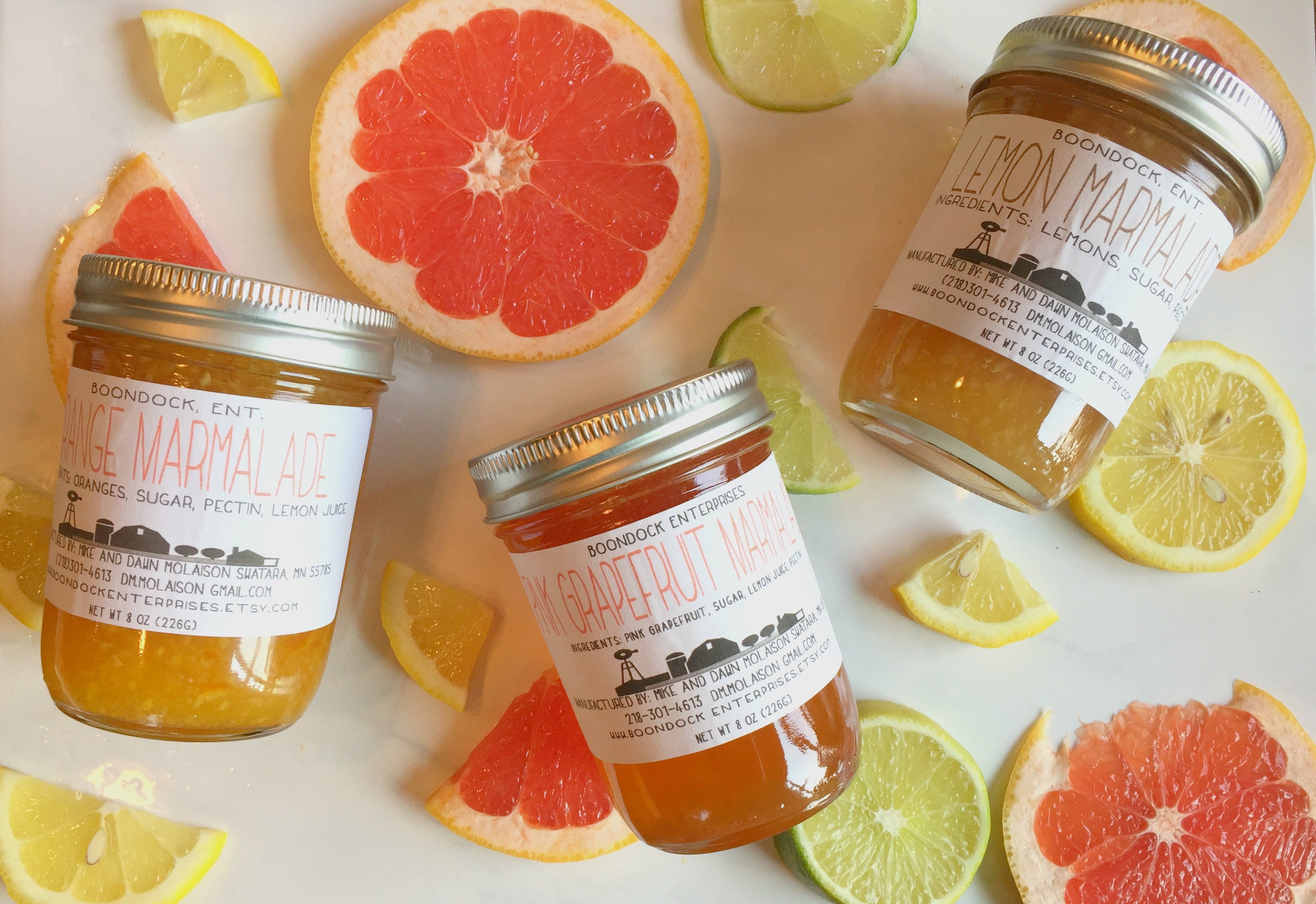 Citrus Marmalade Flavors Lot of 3 Orange Marmalade Lemon Etsy
