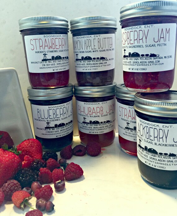3 Traditional Homemade Jams Choose from 10 Jam Flavors Etsy