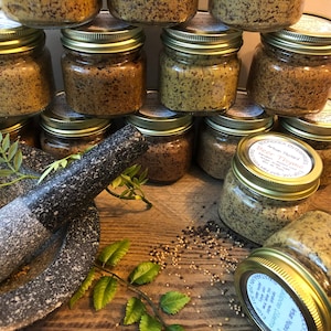 Mustard of the Month - Monthly Subscription Box for (3)(6) or (12) Months - One (8 oz.) Jar of Artisan Coarse Ground Mustard