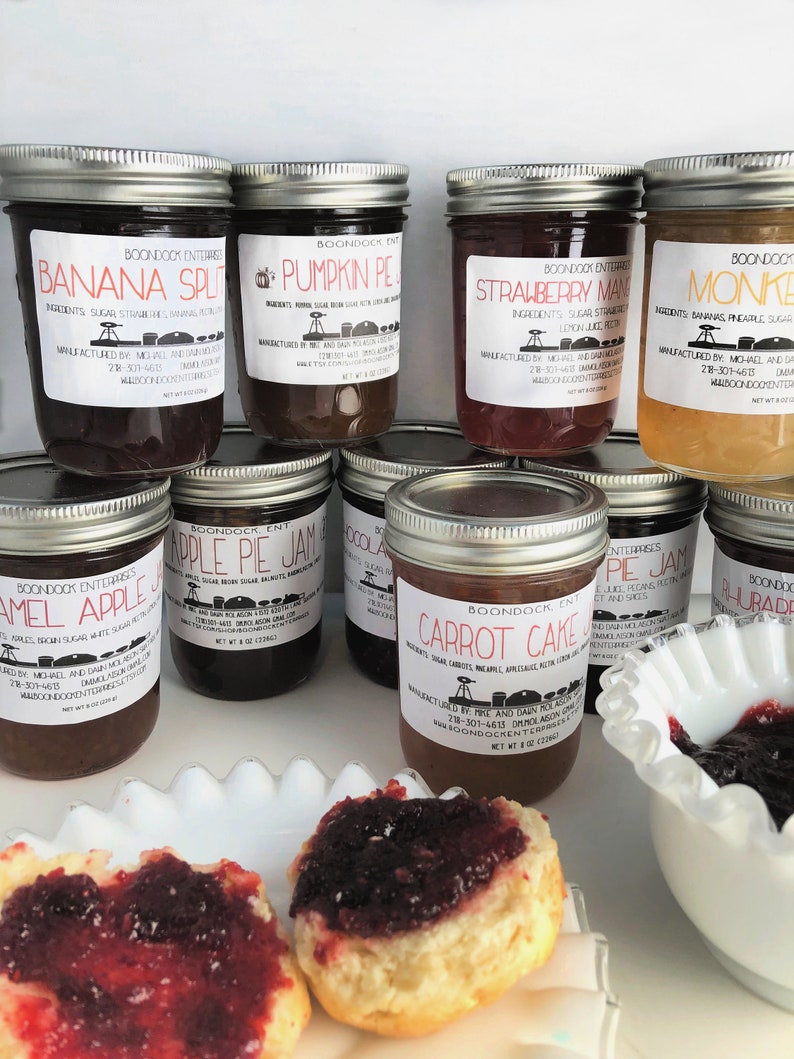 Unique Homemade Jam Flavors 10 Dessert Flavored Jams Farm Etsy