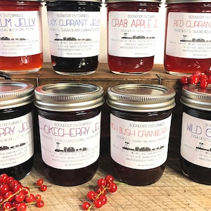 Wild Crafted Homemade Jelly - Choose from 10 Wilderness Berry Flavors - Pure and Wholesome Jelly from Our Farm to Your Table