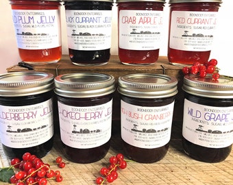 Wild Crafted Homemade Jelly - Choose from 10 Wilderness Berry Flavors - Pure and Wholesome Jelly from Our Farm to Your Table