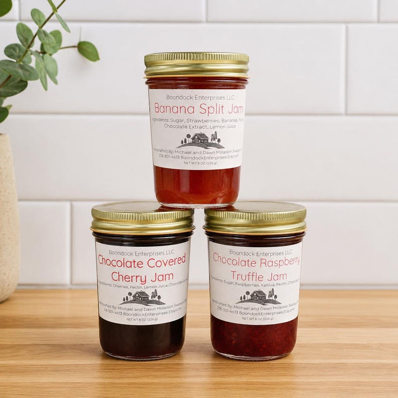 Chocolate Lover's Jam Collection | Banana Split, Chocolate Covered ...