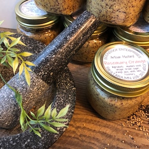 Sweet Rosemary Orange Mustard - Artisan Coarse Ground Gourmet Mustard for Charcuterie Board