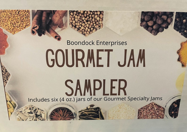 Gourmet Jam Sampler Box Six 4oz. Jars of Assorted Unique Gourmet Jams in Gift Box image 7