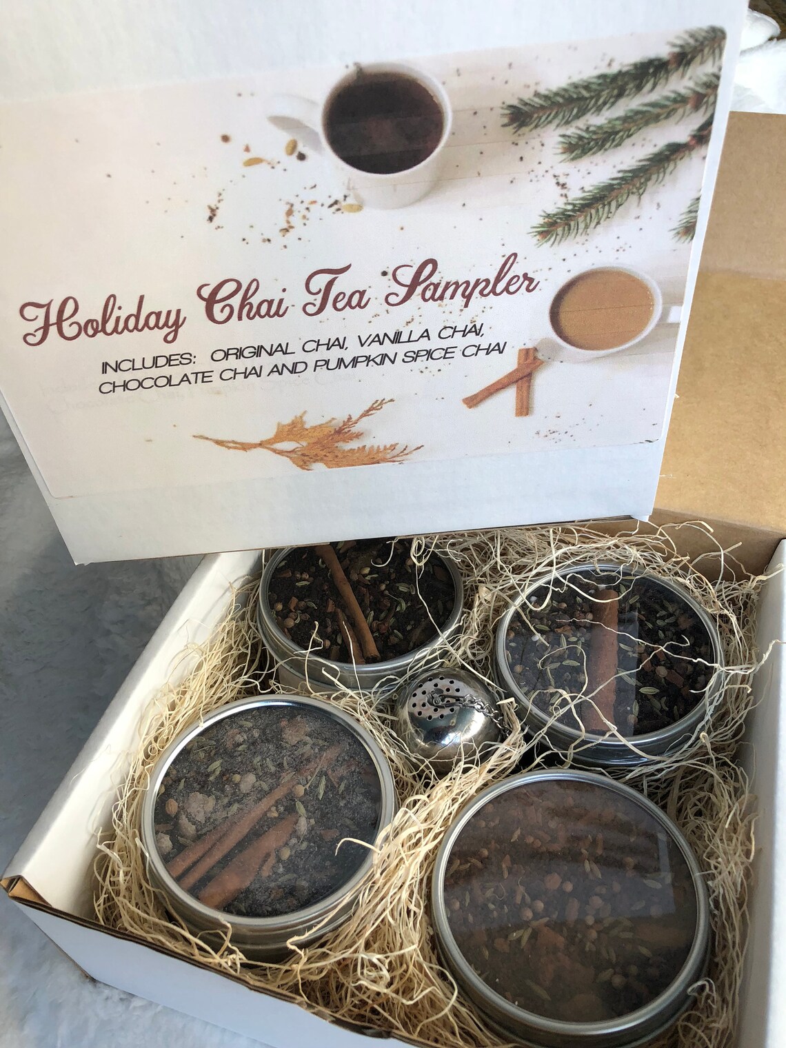 Holiday Chai Tea Gift Box SHIPPING INCLUDED Original Etsy