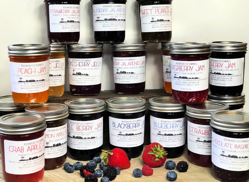 Choose from 40+ Flavors of Jam or Jelly - From Our Farm to Your Table