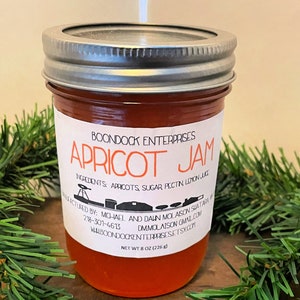 Apricot Jam Homemade Apricot Preserves Pure All Natural Jams From our Farm to Your Table image 2