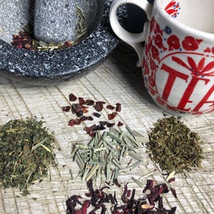 Quiet Time Herbal Tea • Organic Caffeine‑Free Loose Leaf Blend • Peppermint Hibiscus Lemongrass Relaxing Tea image 8