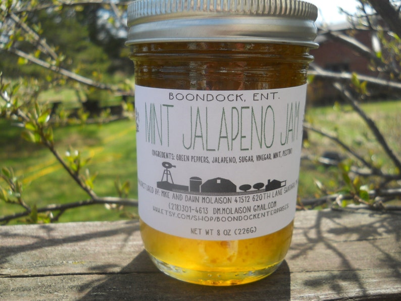 Mint Jelly and Mint Jalapeno Jelly Herbal Jelly in 8 oz Jars Etsy