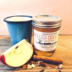 Mulled Cider Jelly - Unique Artisan Jelly in 8 oz Jar - Available October through December - Homemade Gifts From our Farm to Your Table