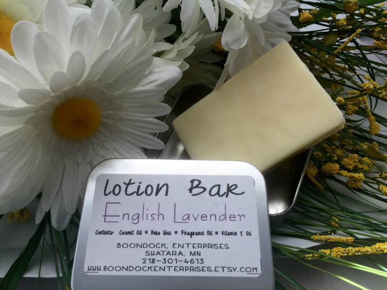 Lotion Bar With Metal Tin Container Choice of 18 Scents Etsy
