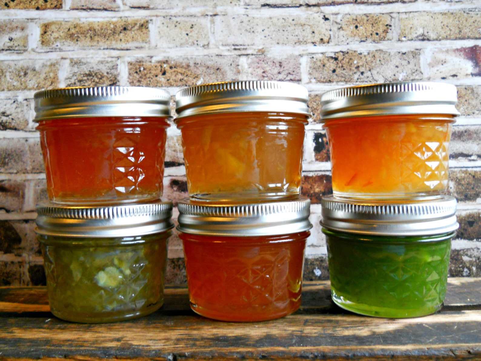 Jam and Jelly Sampler Gift Set Contains Six 4 oz. Jars of Etsy