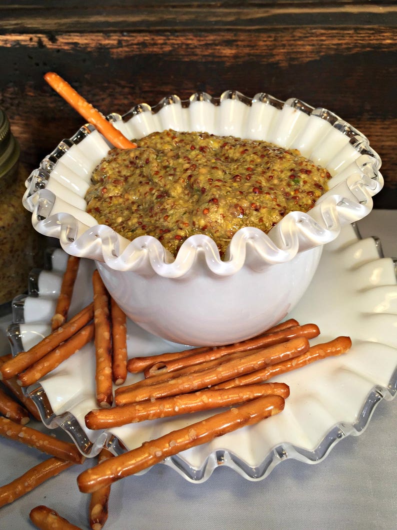 Honey Dill Mustard Gourmet Herbal Mustard 8 oz Jar Sweet Etsy