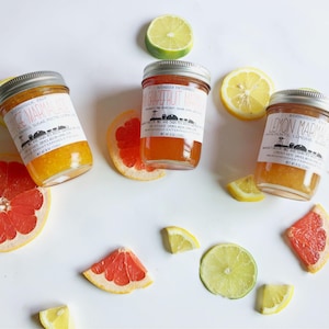 Orange Marmalade - Lemon Marmalade - Grapefruit Marmalade - Choose From 6 Different Flavors of Homemade Citrus Marmalade and Jam