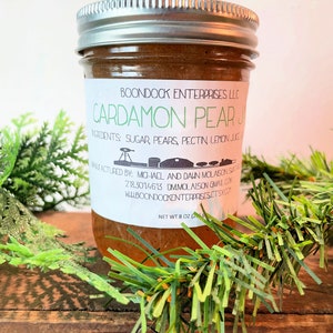 Cardamom Pear Jam Homemade Pear Preserves Pure All Natural Farm to Table Jam from Boondock Enterprises image 2