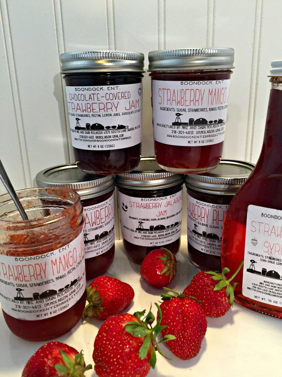 Strawberry Jam Banana Split Jam Strawberry Jalapeno Jam Etsy