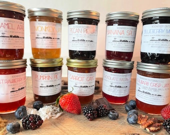 Pick 3 Gourmet Jam Flavors - Choose From 9 Unique Homemade Jams - Pure and Wholesome Treats from Our Farm to Your Table