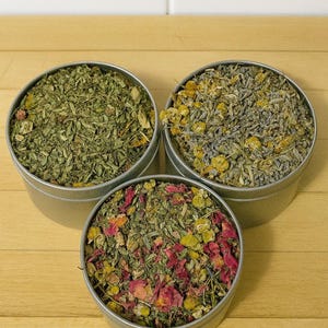 Pick 3 Organic Herbal Teas - Choose from 15 All Natural Decaffeinated Flavors - Loose Leaf Tea Blend
